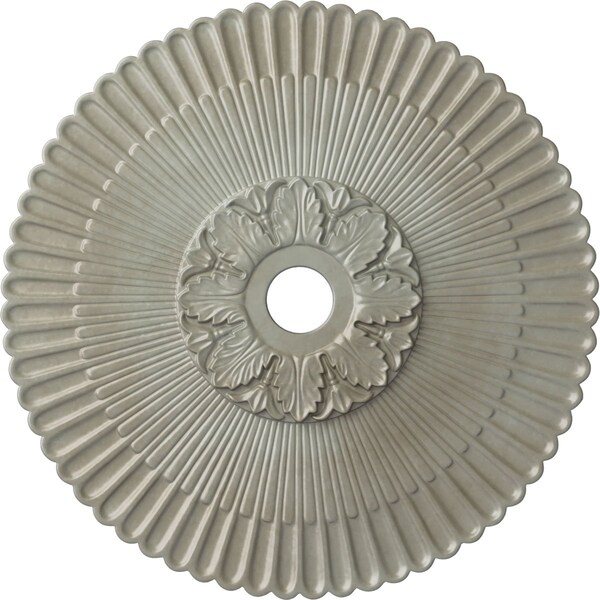 Ekena Millwork Melonie Ceiling Medallion (Fits Canopies up to 6 1/4"), Hand-Painted Flash Gold, 36 1/4"OD x 1 7/8"P CM36MEFLS - main